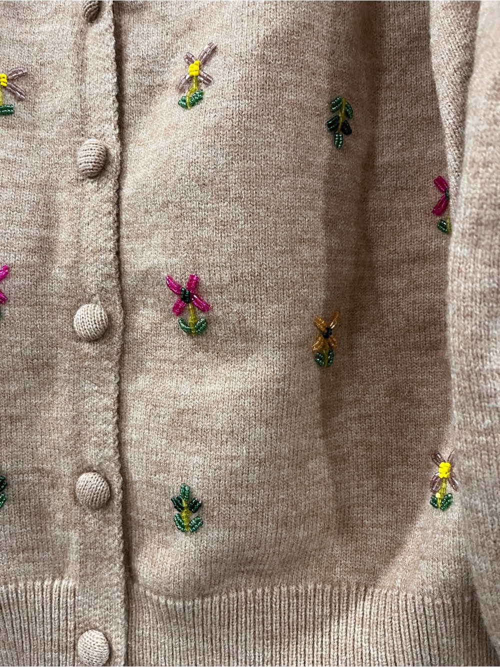 Hyacinth House Multi Floral Embellishment Elsie Cardigan like new small - Picture 4 of 10